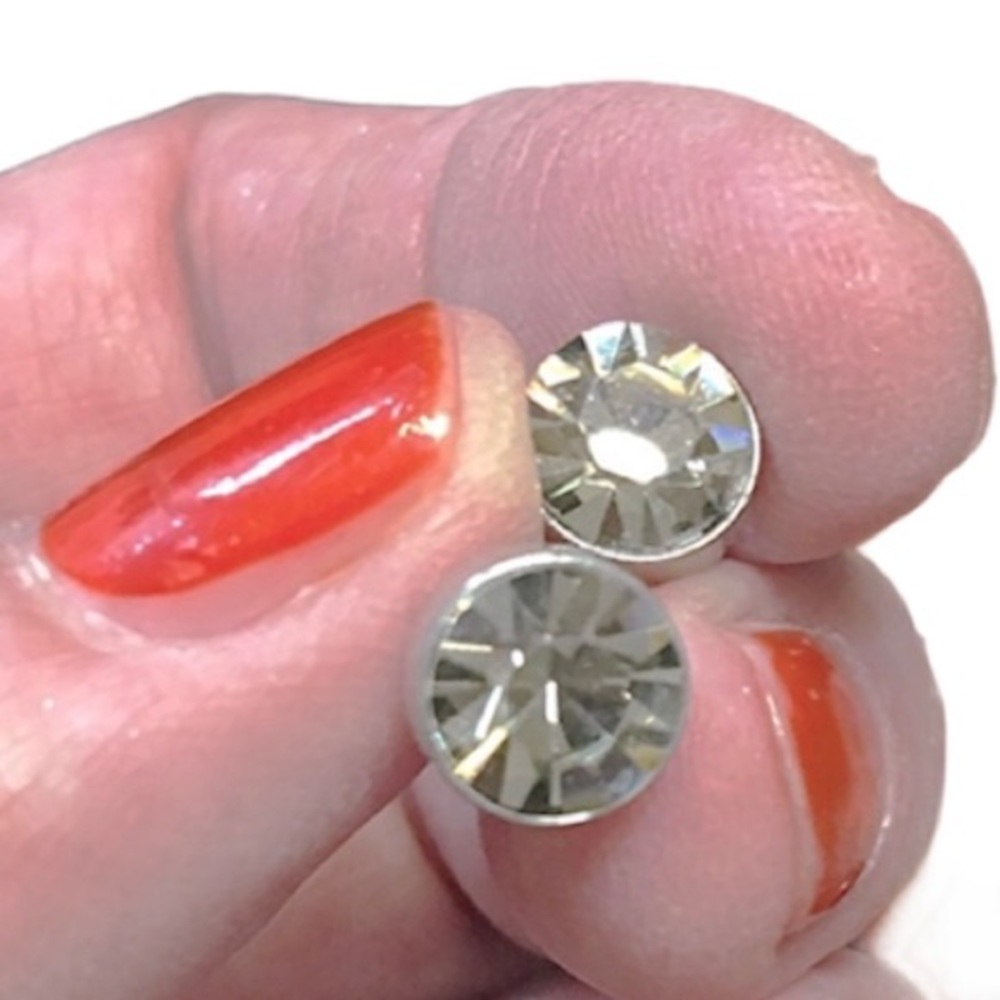 Gray Crystal Studs